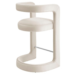 Winslow Alabaster Performance Velvet Counter Stool - Ornate Home