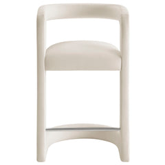 Winslow Alabaster Performance Velvet Counter Stool - Ornate Home
