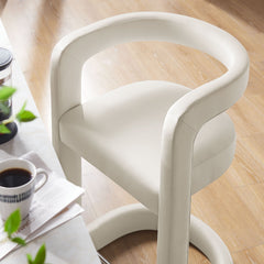 Winslow Alabaster Performance Velvet Counter Stool - Ornate Home