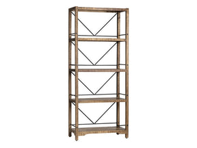 Winslow Brown/Black Bookshelf - Ornate Home