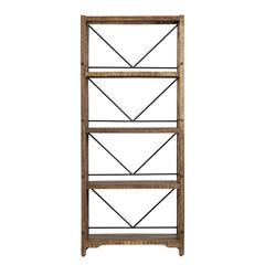 Winslow Brown/Black Bookshelf - Ornate Home