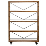 Winslow Brown/Black Rectangular Bookshelf - Ornate Home