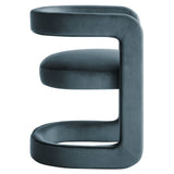Winslow Cadet Blue Barrel Performance Velvet Dining Chair - Ornate Home