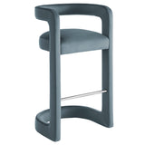 Winslow Cadet Blue Performance Velvet Bar Stool (Set of 2) - Ornate Home