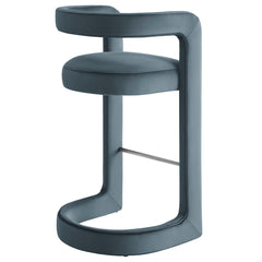 Winslow Cadet Blue Performance Velvet Bar Stool (Set of 2) - Ornate Home