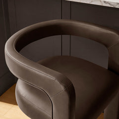 Winslow Espresso Premium Vegan Leather Bar Stool (Set of 2) - Ornate Home