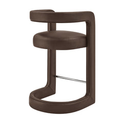 Winslow Espresso Premium Vegan Leather Counter Stool - Ornate Home