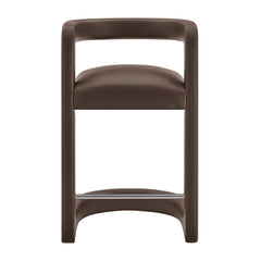 Winslow Espresso Premium Vegan Leather Counter Stool - Ornate Home