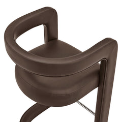 Winslow Espresso Premium Vegan Leather Counter Stool - Ornate Home