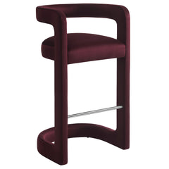 Winslow Mulberry Performance Velvet Bar Stool (Set of 2) - Ornate Home