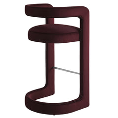 Winslow Mulberry Performance Velvet Bar Stool (Set of 2) - Ornate Home