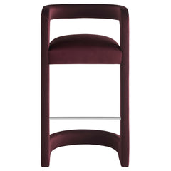 Winslow Mulberry Performance Velvet Bar Stool (Set of 2) - Ornate Home