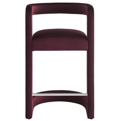 Winslow Mulberry Performance Velvet Counter Stool - Ornate Home