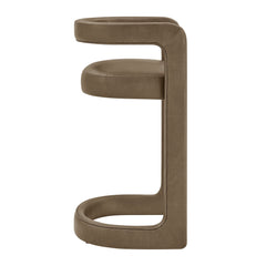 Winslow Mushroom Premium Vegan Leather Bar Stool (Set of 2) - Ornate Home