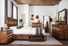 Winslow Smokey Walnut/Coffee Bean 5-piece Eastern King Bedroom Set - Ornate Home