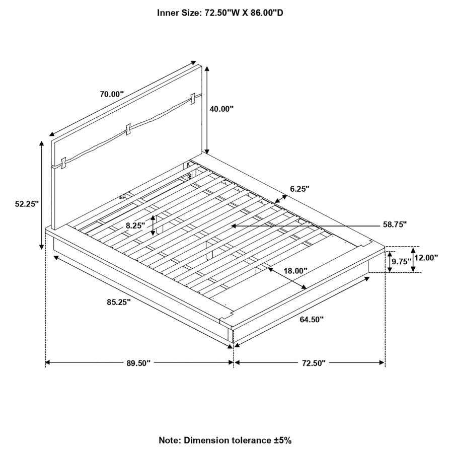 Winslow Smokey Walnut & Coffee Bean Queen Bed - Ornate Home