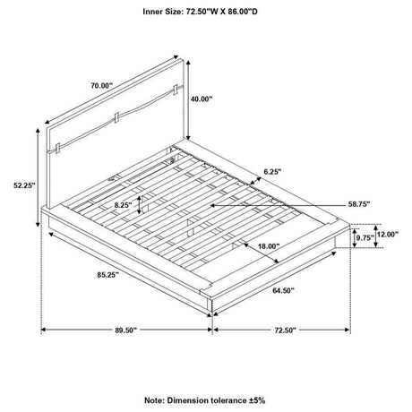 Winslow Smokey Walnut & Coffee Bean Queen Bed - Ornate Home