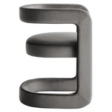 Winslow Storm Gray Barrel Performance Velvet Dining Chair - Ornate Home