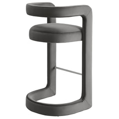 Winslow Storm Gray Performance Velvet Bar Stool (Set of 2) - Ornate Home