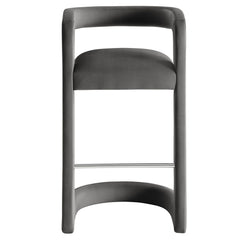 Winslow Storm Gray Performance Velvet Bar Stool (Set of 2) - Ornate Home
