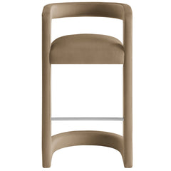 Winslow Taupe Performance Velvet Bar Stool (Set of 2) - Ornate Home