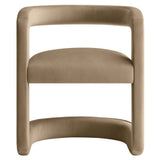 Winslow Taupe Performance Velvet Barrel Accent Chair - Ornate Home