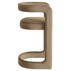 Winslow Taupe Performance Velvet Counter Stool - Ornate Home
