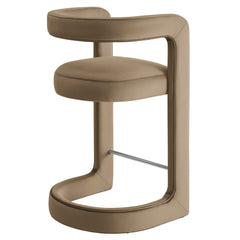 Winslow Taupe Performance Velvet Counter Stool - Ornate Home