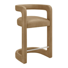 Winslow Toast Premium Vegan Leather Counter Stool - Ornate Home