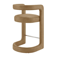 Winslow Toast Premium Vegan Leather Counter Stool - Ornate Home
