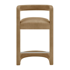 Winslow Toast Premium Vegan Leather Counter Stool - Ornate Home
