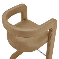 Winslow Toast Premium Vegan Leather Counter Stool - Ornate Home