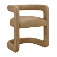 Winslow Toast Premium Vegan Leather Dining Chair - Ornate Home