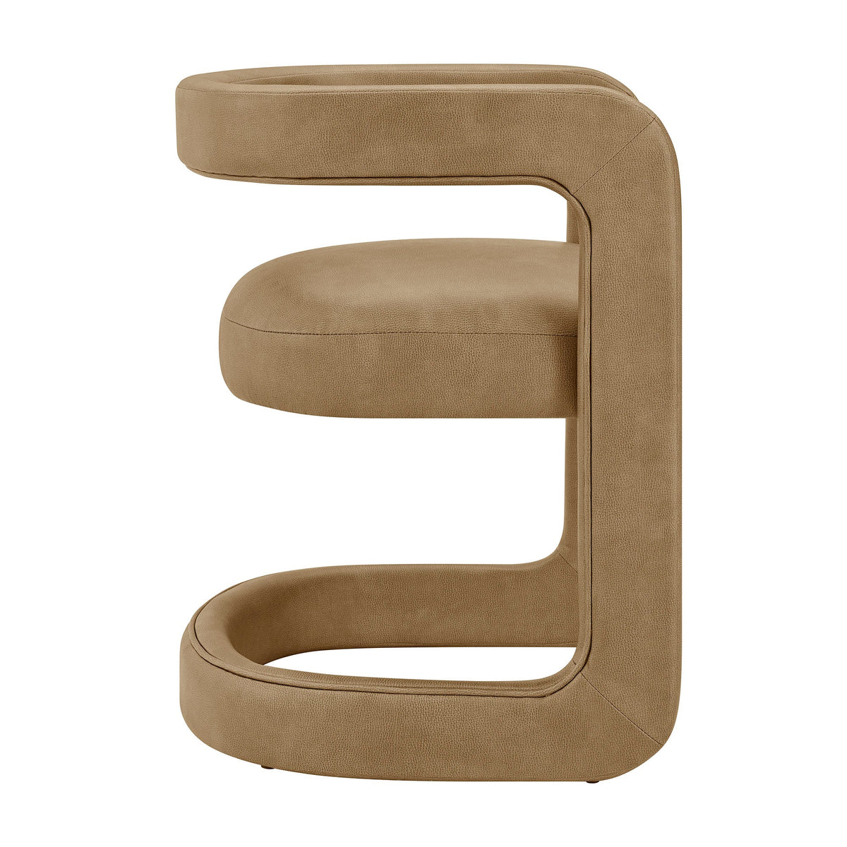 Winslow Toast Premium Vegan Leather Dining Chair - Ornate Home