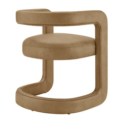 Winslow Toast Premium Vegan Leather Dining Chair - Ornate Home