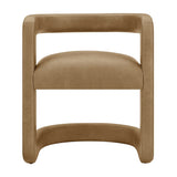 Winslow Toast Premium Vegan Leather Dining Chair - Ornate Home