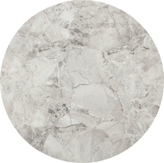 Winston Grigio Stone Top Metal Base Round Dining Table - Ornate Home