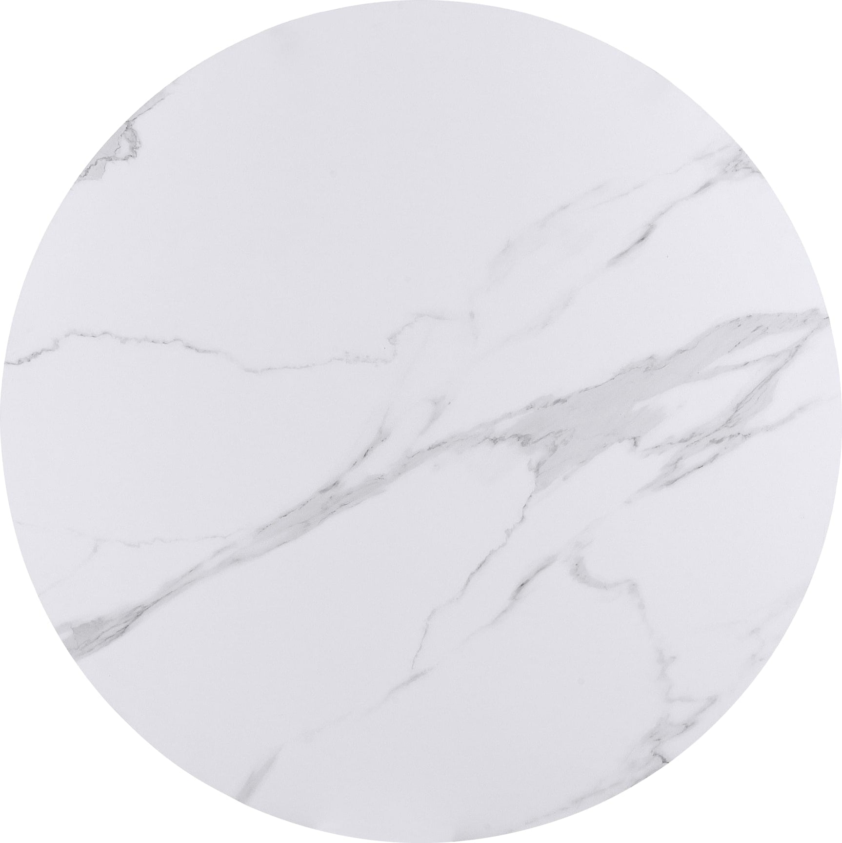 Winston Oat Milk/Champagne Stone Top Metal Base Round Dining Table - Ornate Home