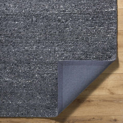 Winta Black Wool Area Rug - Ornate Home