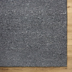 Winta Black Wool Area Rug - Ornate Home