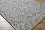 Winta Charcoal Wool Area Rug - Ornate Home