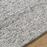 Winta Charcoal Wool Area Rug - Ornate Home