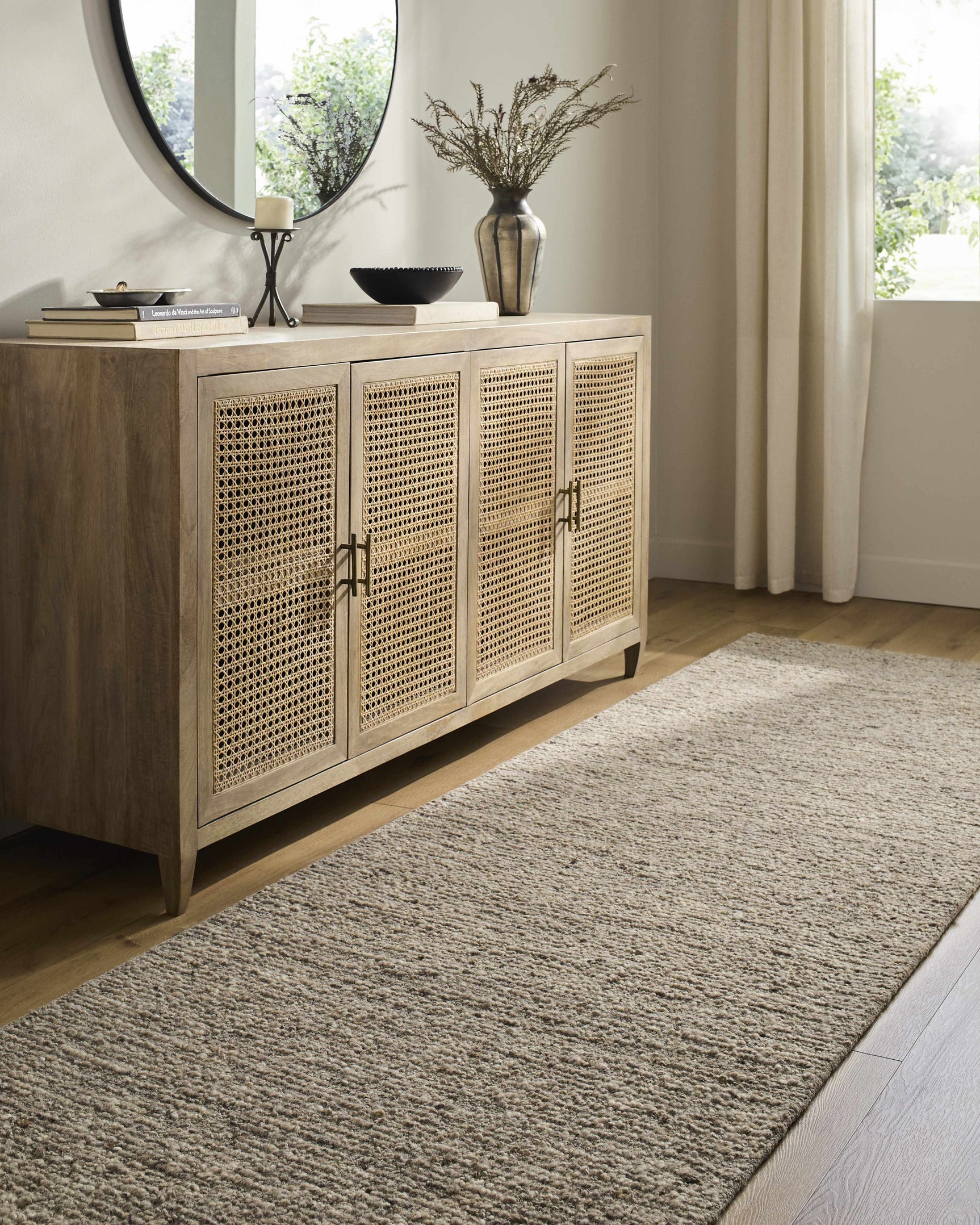 Winta Taupe Wool Area Rug - Ornate Home