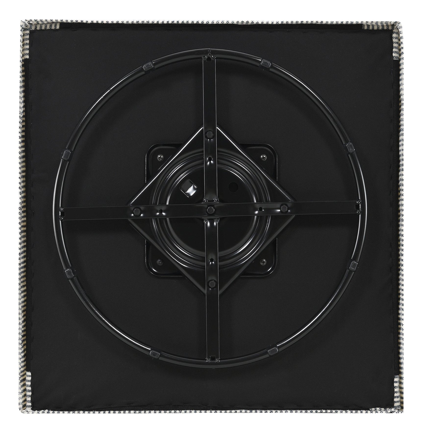 Winter Grey Upholstered Sloped Arm Accent Swivel Chair - Ornate Home