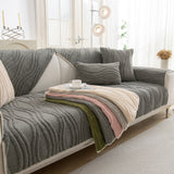 Winter Thickened Non-slip Blanket, Three-Dimensional Embossed Cotton Velvet Sofa Cover - Ornate Home
