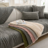 Winter Thickened Non-slip Blanket, Three-Dimensional Embossed Cotton Velvet Sofa Cover - Ornate Home