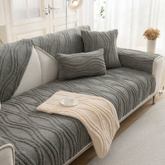 Winter Thickened Non-slip Blanket, Three-Dimensional Embossed Cotton Velvet Sofa Cover - Ornate Home