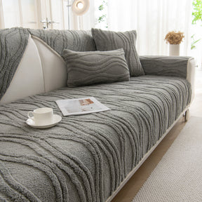 Winter Thickened Non-slip Blanket, Three-Dimensional Embossed Cotton Velvet Sofa Cover - Ornate Home