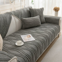 Winter Thickened Non-slip Blanket, Three-Dimensional Embossed Cotton Velvet Sofa Cover - Ornate Home