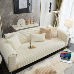 Winter Thickened Rabbit Plush Non-slip Sofa Cushion, Faux Fur Fluffy Furniture Protector - Ornate Home